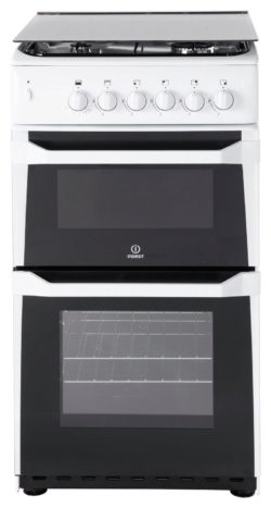 Indesit ITL50GW Twin Gas Cooker - White.